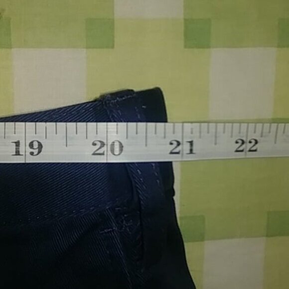 Lands' End Pants Men's Dark Blue Dressy Straight Leg 100%Cotton Size 42 - Picture 5 of 8